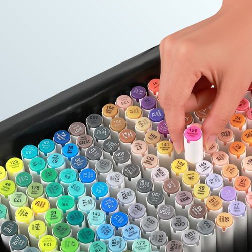 Professional Dual-Tip Alcohol Art Markers (Brush & Broad)